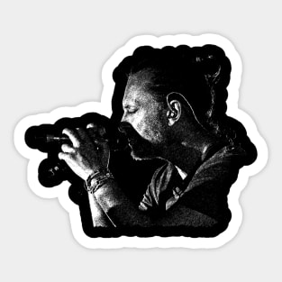 Thom Yorke Retro Design Sticker